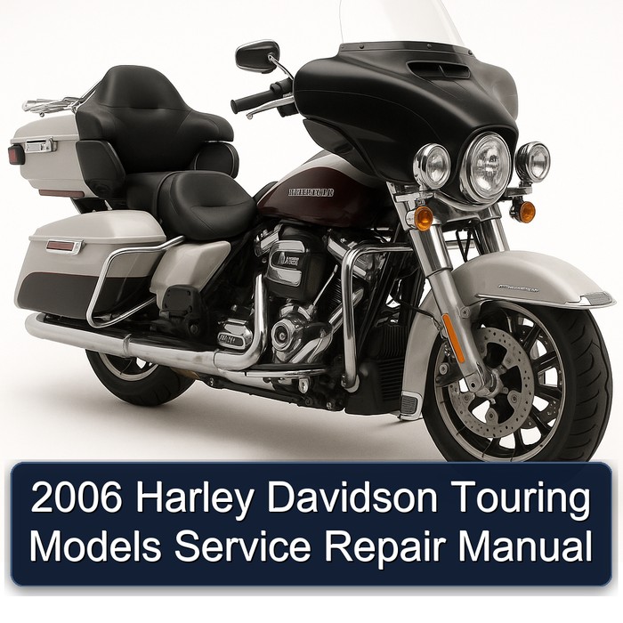 2006 Harley Davidson Touring Models Manual de servicio y reparación