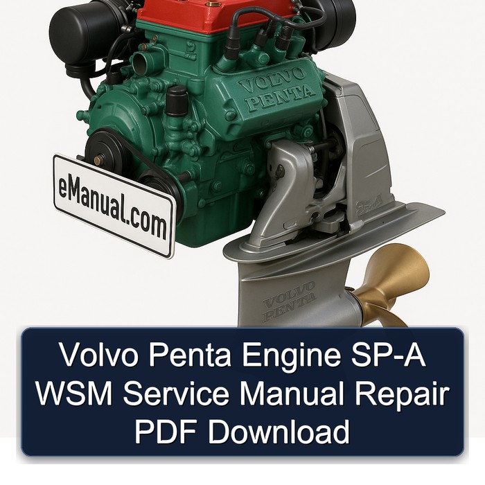 Volvo Penta Engine SP-A WSM Service Manual Repair PDF Download