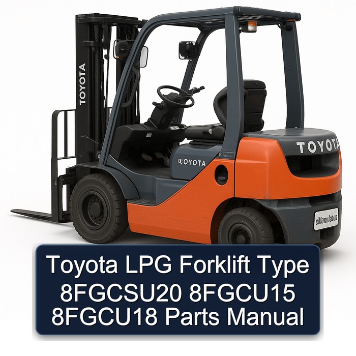 Toyota LPG Gabelstapler Typ 8FGCSU20, 8FGCU15, 8FGCU18 Teilehandbuch