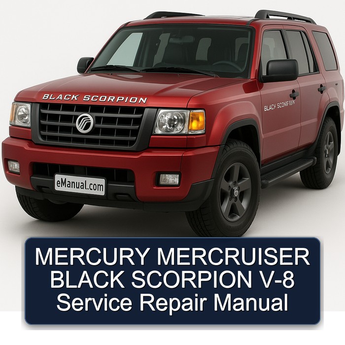 MERCURY MERCRUISER BLACK SCORPION V-8 Service Repair Manual