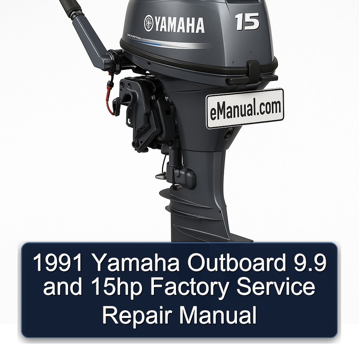 1991 Yamaha Outboard 9.9 and 15hp Factory Manual de servicio y reparación
