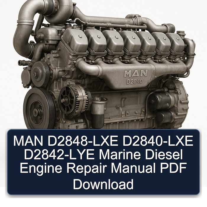 MAN D2848-LXE D2840-LXE D2842-LYE Marine Diesel Engine Repair Manual PDF Download