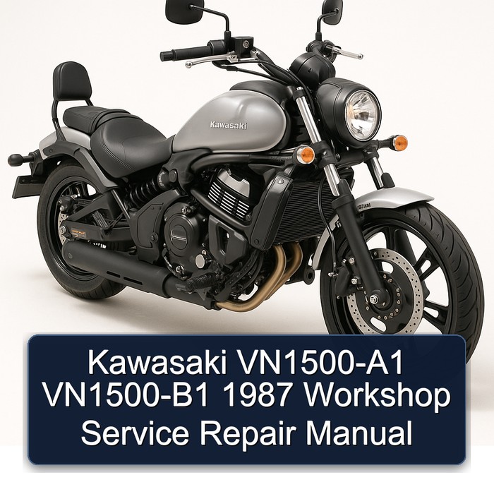 Kawasaki VN1500-A1 VN1500-B1 1987 Workshop Service Repair Manual