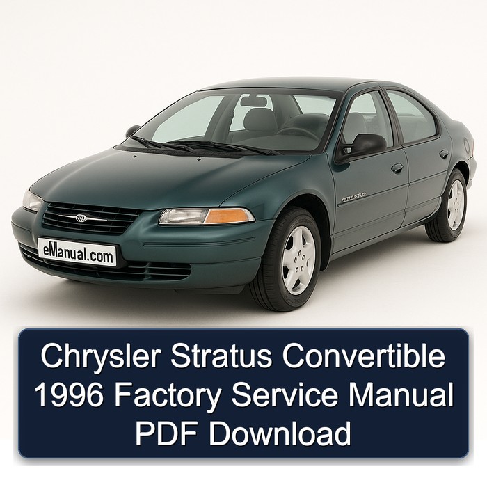Chrysler Stratus Convertible 1996 Factory Service Manual PDF Download