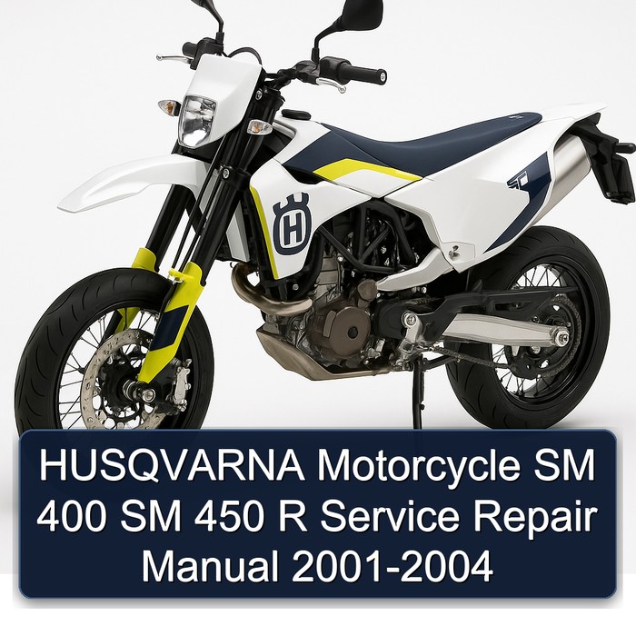HUSQVARNA Motorcycle SM 400 SM 450 R Manual de servicio y reparación 2001-2004
