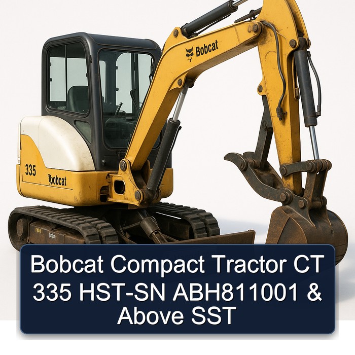 Bobcat Compact Tractor CT 335 HST-SN ABH811001 & Above SST