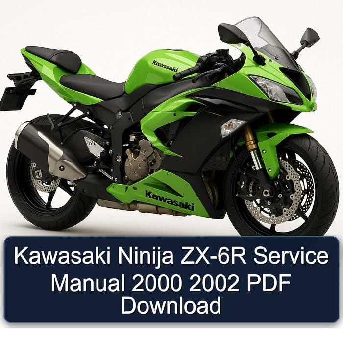 Kawasaki Ninija ZX-6R Service Manual 2000 2002 PDF Download