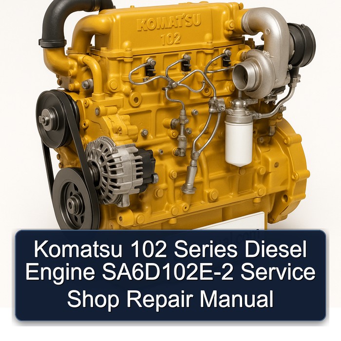 Komatsu 102 Series Diesel Engine SA6D102E-2 Service Shop Repair Manual