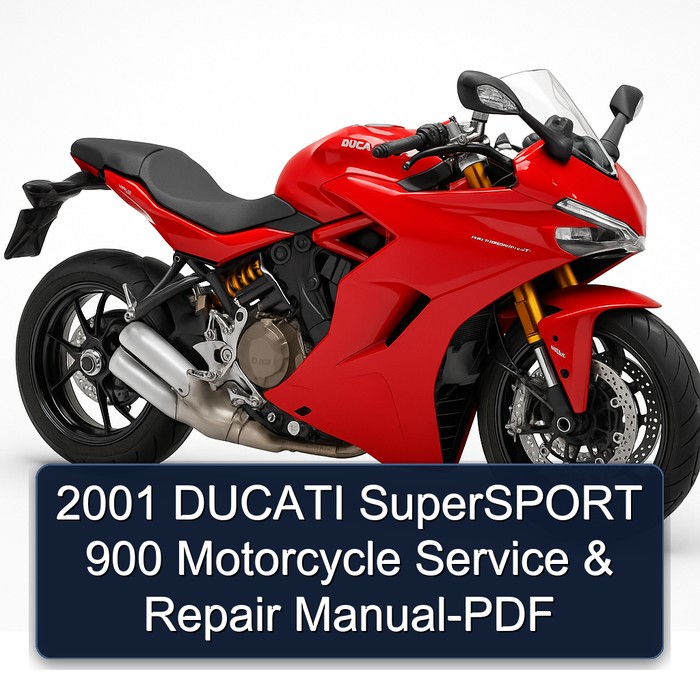 2001 DUCATI SuperSPORT 900 Motorcycle Manual de servicio y reparación-PDF
