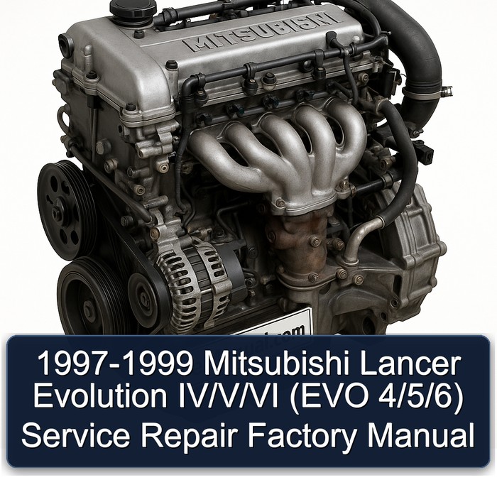 1997-1999 Mitsubishi Lancer Evolution IV/Evolution V/Evolution VI (EVO 4/EVO 5/EVO 6) Service Repair Factory Manual (1997 1998 1999)