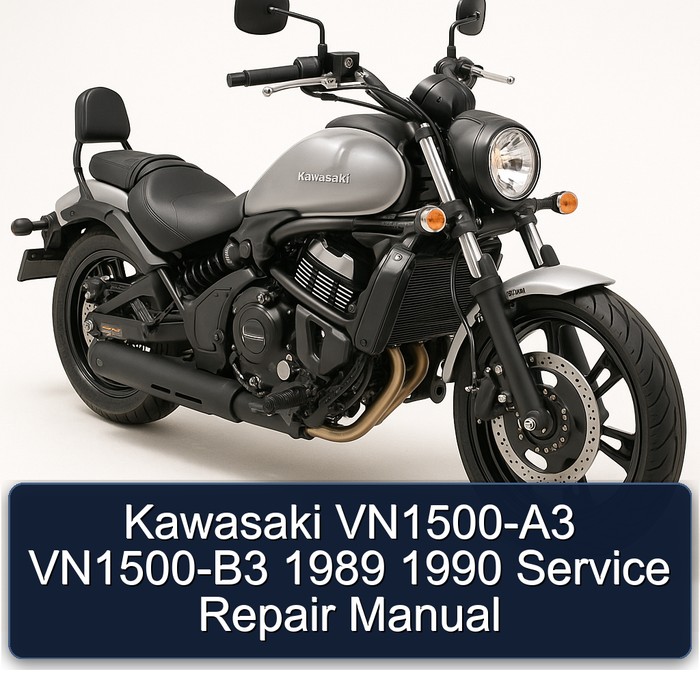 Kawasaki VN1500-A3 VN1500-B3 1989 1990 Service Repair Manual