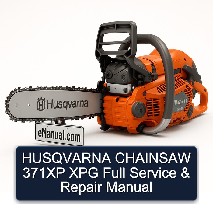HUSQVARNA CHAINSAW 371XP XPG Full Service & Repair Manual