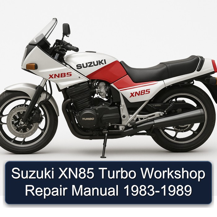 Suzuki XN85 Turbo Workshop Repair Manual 1983-1989
