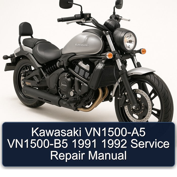 Kawasaki VN1500-A5 VN1500-B5 1991 1992 Service Repair Manual