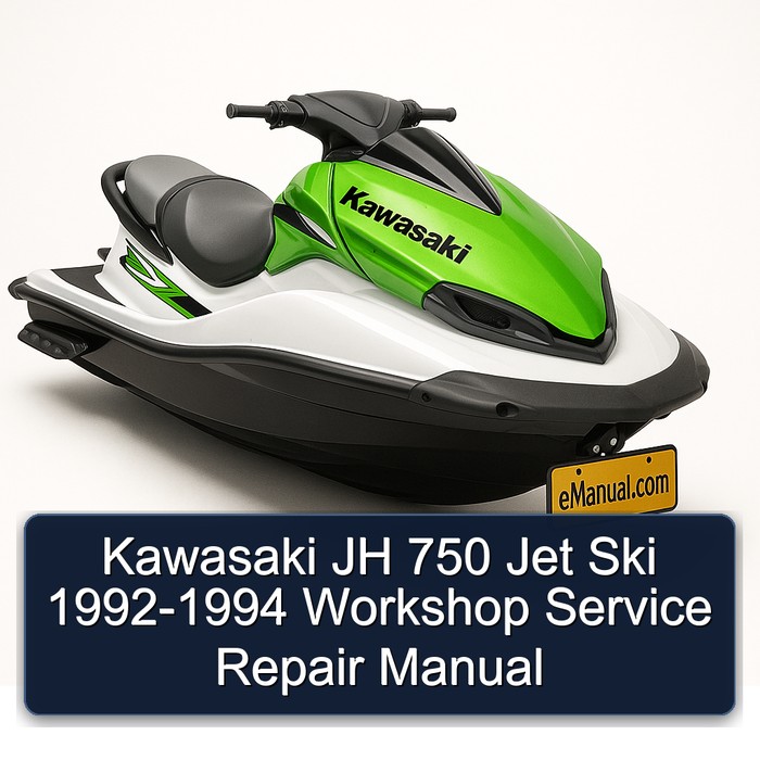 Kawasaki JH 750 Jet Ski 1992-1994 Workshop Manual de servicio y reparación