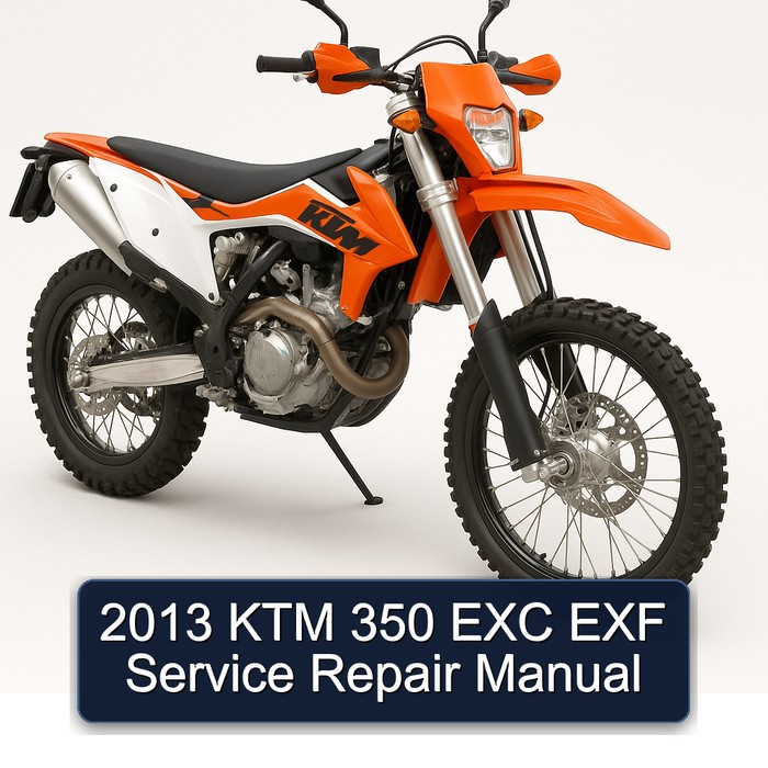 2013 KTM 350 EXC EXF Manual de servicio y reparación