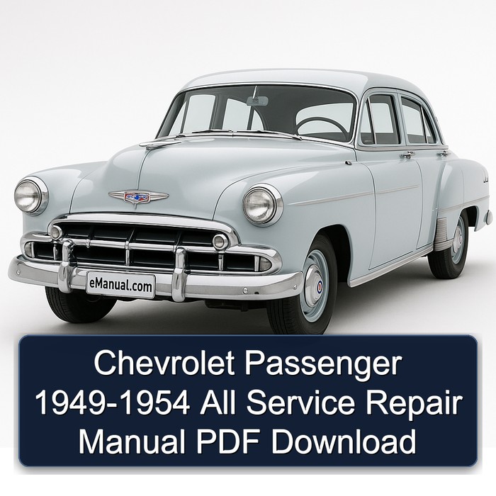Chevrolet Passenger 1949-1954 All Manual de servicio y reparación PDF Download