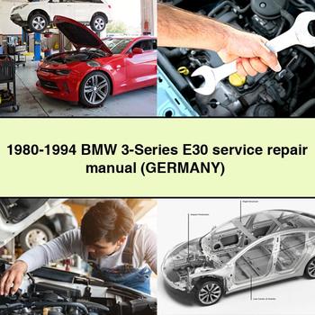 1980-1994 BMW 3-Series E30 Manual de servicio y reparación (GERMANY)