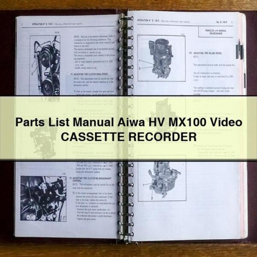 Parts List Manual Aiwa HV MX100 Video CASSETTE RECORDER PDF Download