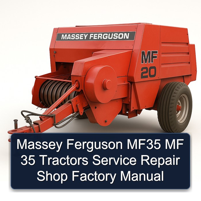 Massey Ferguson MF35 MF 35 Tractors Service Repair Shop Factory Manual
