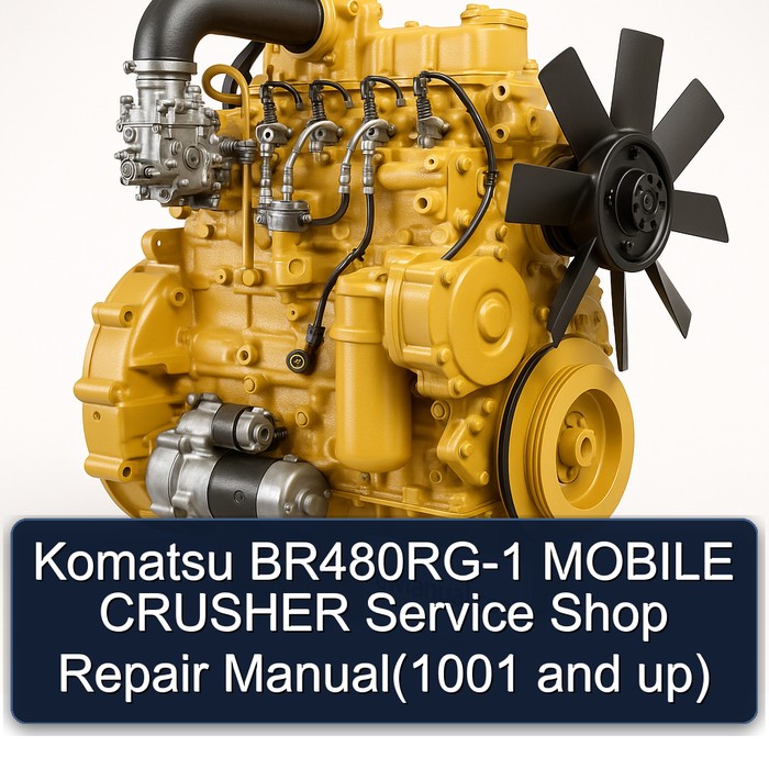 Komatsu BR480RG-1 MOBILE CRUSHER Service Shop Repair Manual(1001 and up) 