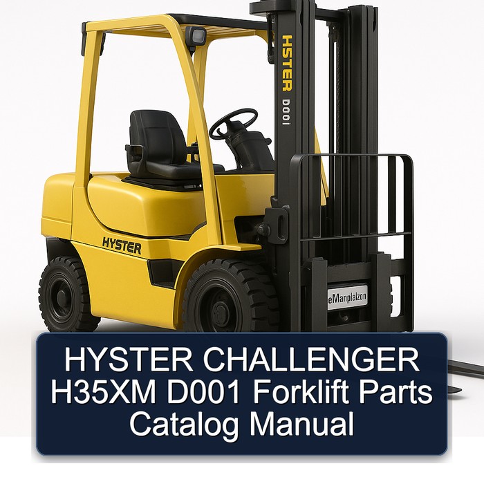 HYSTER CHALLENGER H35XM D001 Forklift Parts Catalog Manual
