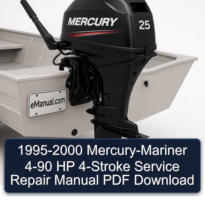 1995-2000 Mercury-Mariner 4-90 HP 4-Stroke Manual de servicio y reparación PDF Download