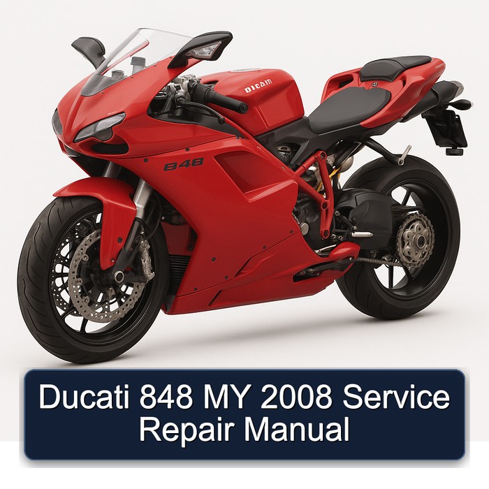 Ducati 848 MY 2008 Manual de servicio y reparación