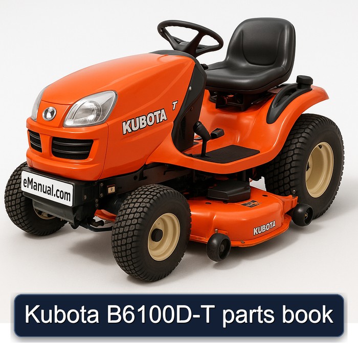Kubota B6100D-T parts book