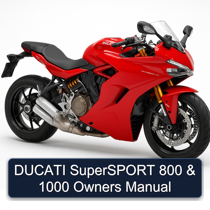 Ducati Supersport 800 & 1000 Owners Manual PDF Download