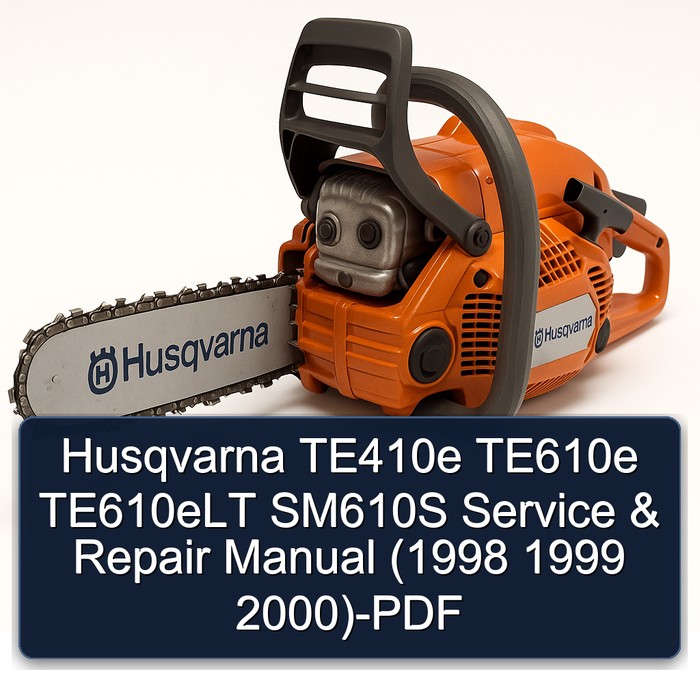 Husqvarna TE410e TE610e TE610eLT SM610S Service & Repair Manual (1998 1999 2000)-PDF