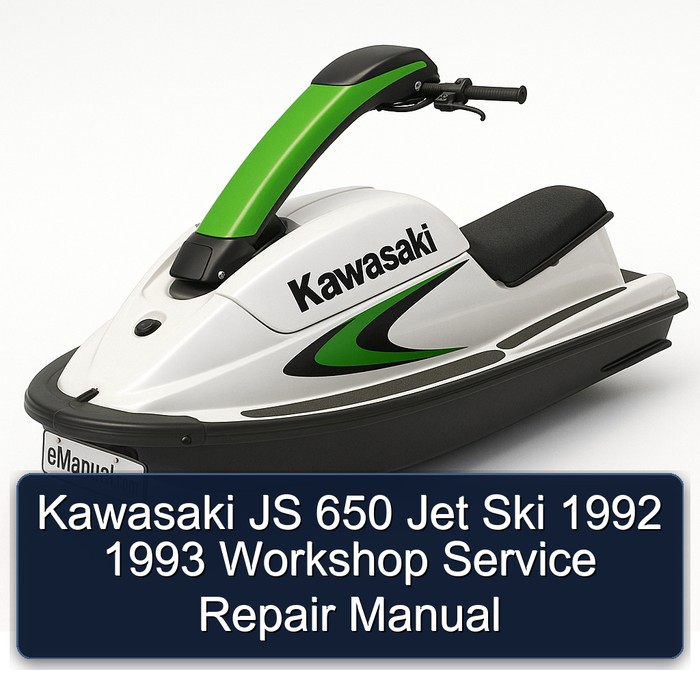 Kawasaki JS 650 Jet Ski 1992 1993 Workshop Manual de servicio y reparación