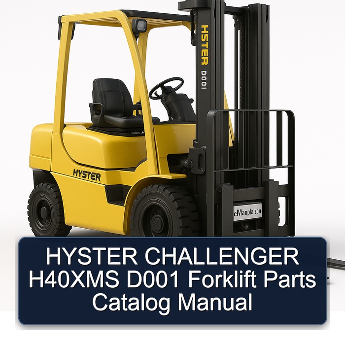 HYSTER CHALLENGER H40XMS D001 Forklift Parts Catalog Manual
