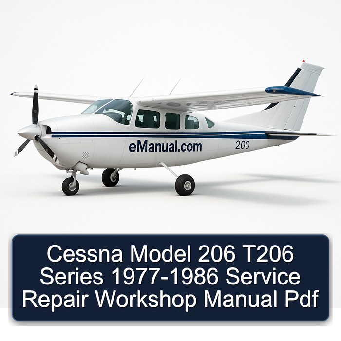 Cessna Model 206 T206 Series 1977-1986 Service Repair Workshop Manual Pdf