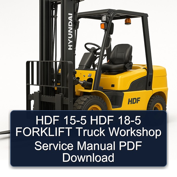 Manual de Servicio PDF para Carretillas Elevadoras HDF 15-5 y HDF 18-5
