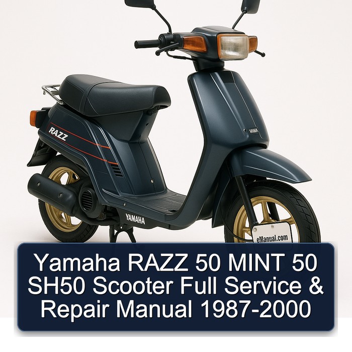 Yamaha RAZZ 50 MINT 50 SH50 Scooter Full Service & Repair Manual 1987-2000 