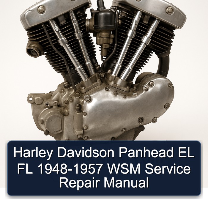 Harley Davidson Panhead EL FL 1948-1957 WSM Manual de servicio y reparación