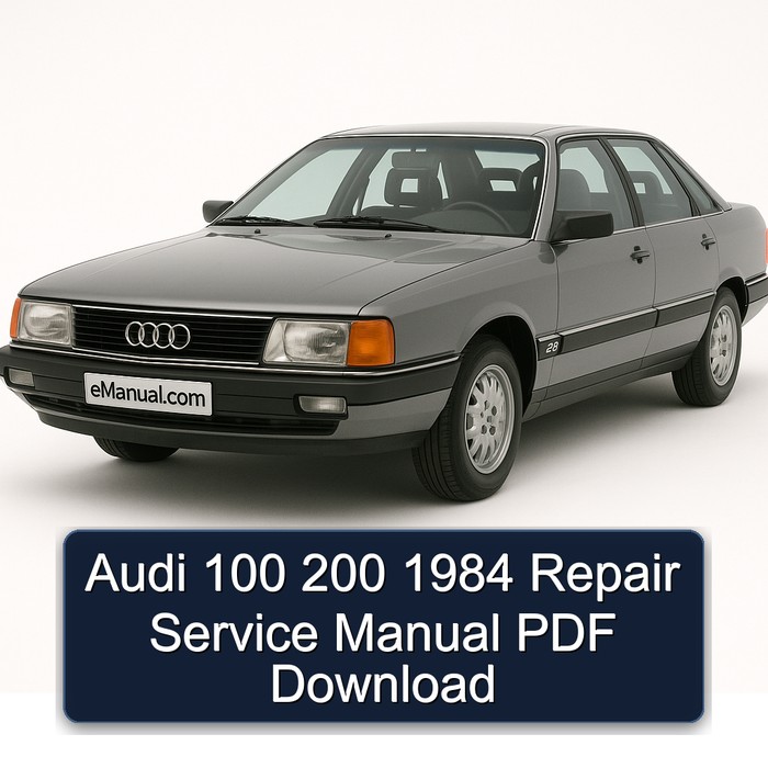 Audi 100 200 1984 Repair Service Manual PDF Download