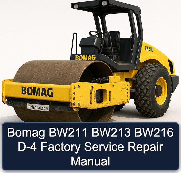 Bomag BW211 BW213 BW216 D-4 Factory Service Repair Manual 