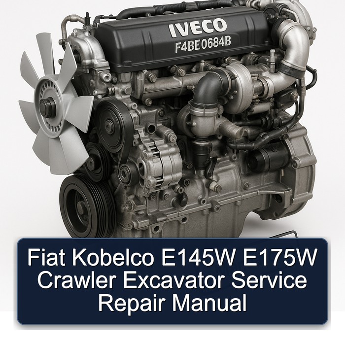 Fiat Kobelco E145W E175W Crawler Excavator Service Repair Manual