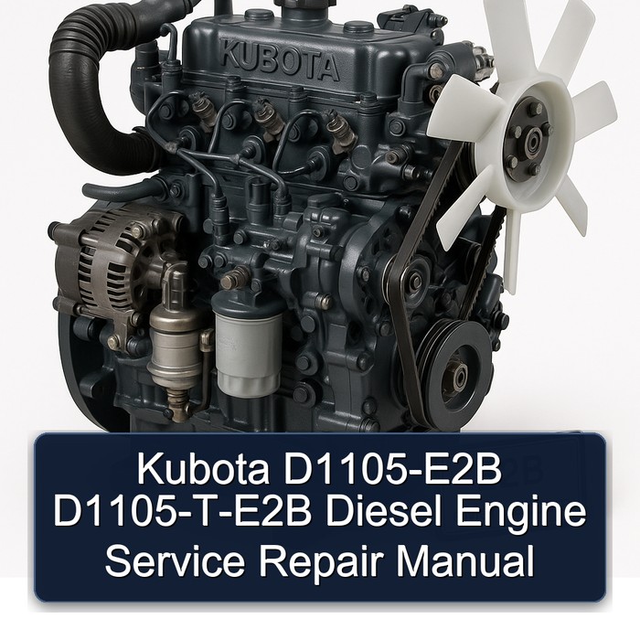 Manual de Servicio y Reparación del Motor Diesel Kubota D1105-E2B / D1105-T-E2B