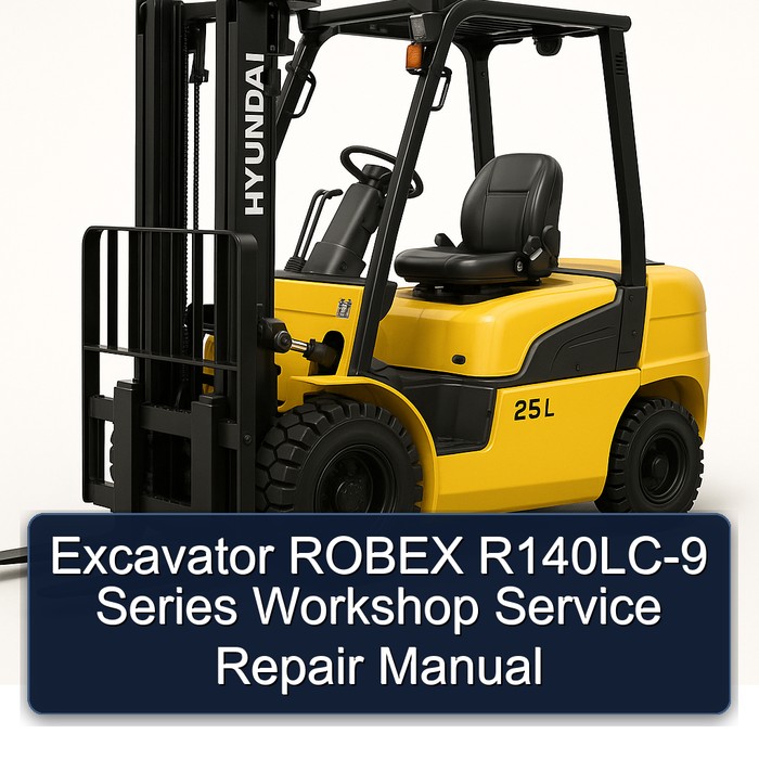 Excavator ROBEX R140LC-9 Series Workshop Manual de servicio y reparación