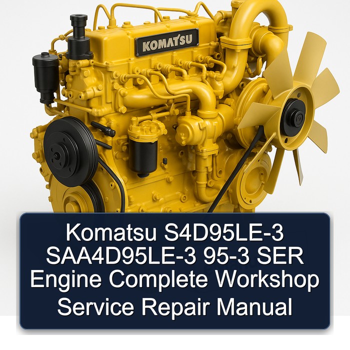 Komatsu S4D95LE-3 SAA4D95LE-3 95-3 SER Engine Manual completo de servicio y reparación del taller