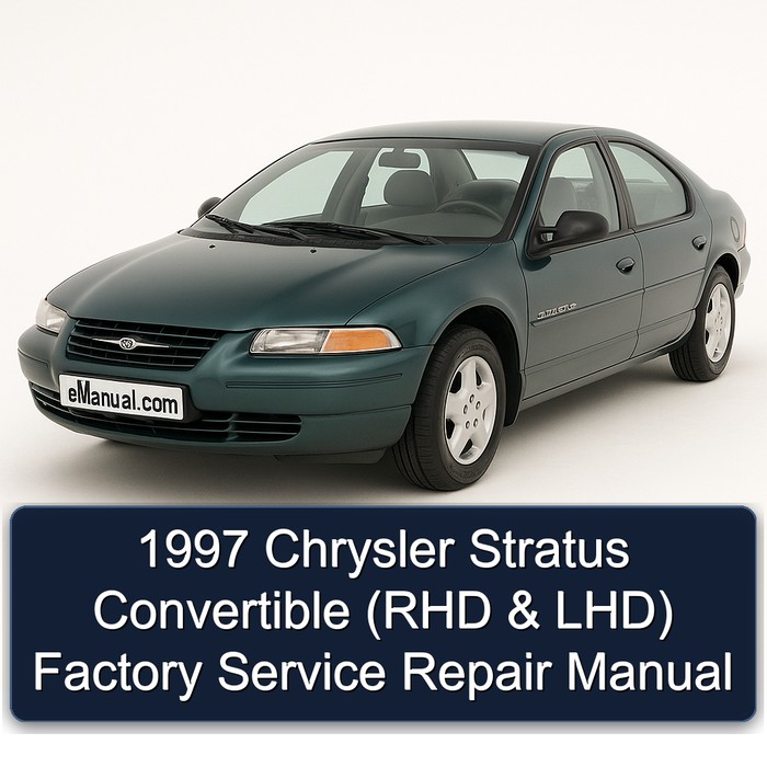1997 Chrysler Stratus Convertible (RHD & LHD) Factory Manual de servicio y reparación