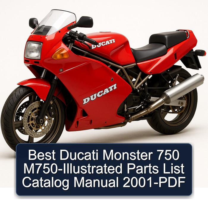 Best Ducati Monster 750 M750-Illustrated Parts List Catalog Manual 2001-PDF