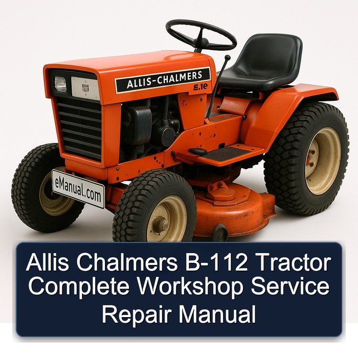 Manual de Reparación y Servicio del Tractor Allis Chalmers B-112