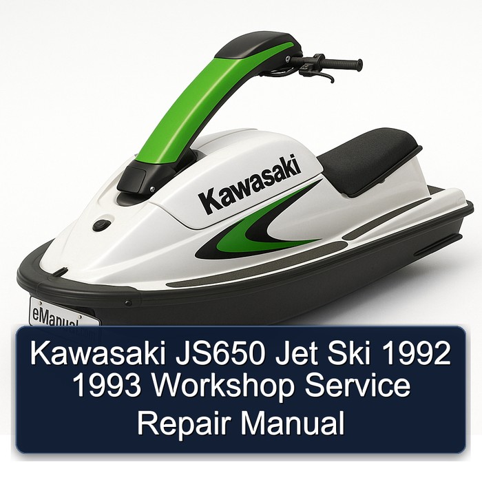 Kawasaki JS650 Jet Ski 1992 1993 Workshop Manual de servicio y reparación
