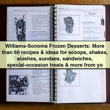 Williams-Sonoma Frozen Desserts Cookbook PDF Download