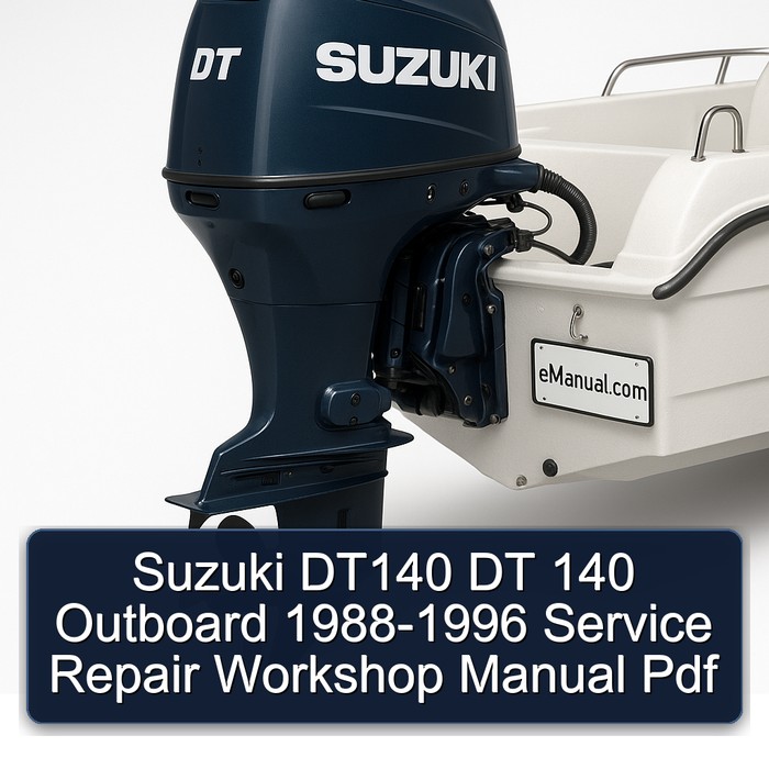 Suzuki DT140 DT 140 Outboard 1988-1996 Service Repair Workshop Manual Pdf