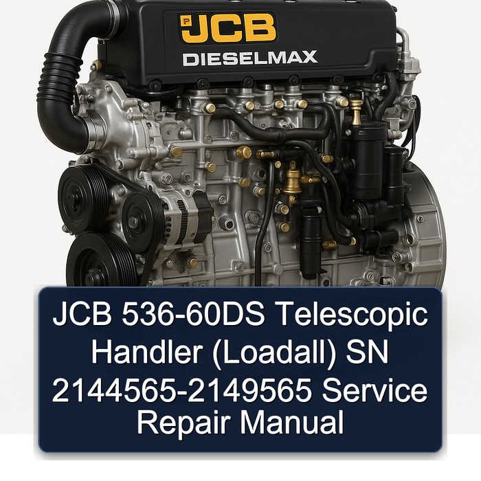 JCB 536-60DS Telescopic Handler (Loadall) SN 2144565-2149565 Service Repair Manual